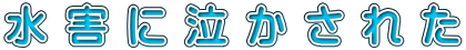 水害に泣かされた 